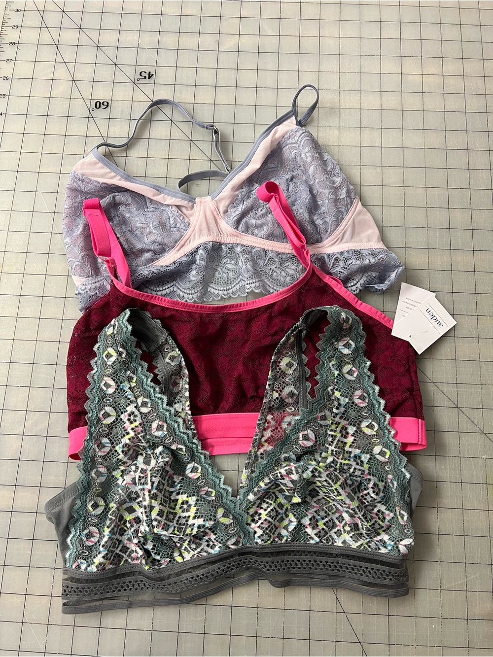 Target Lingerie Bralette Lot of 3 Size XL
